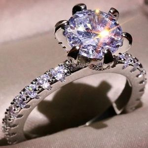 Women's 3 CT Round Solitaire Cubic Diamond Luxury Wedding Engagement Ring